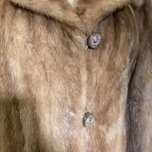 Mink vtg Coat Size missing. Med / large . As is - Picture 5 of 10